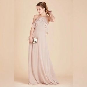 Birdy Grey Taupe Chiffon Jules Dress